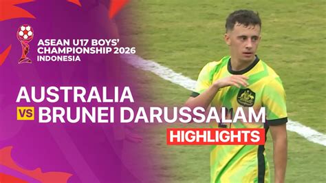 Australia vs Brunei Darussalam - Highlight | ASEAN U17 Boys ...