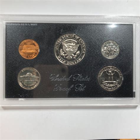 1972 United States Proof Set Cent Nickel Dime Quarter Half Dollat ...