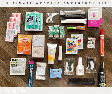 Ultimate Wedding Day Emergency Kit Bride Bridal Party - Etsy