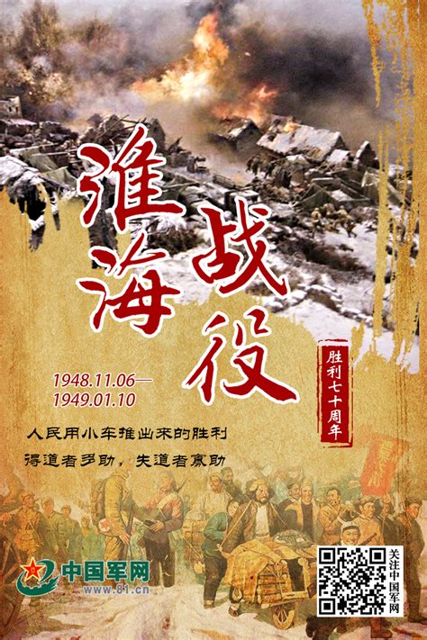 海报|纪念淮海战役胜利70周年 - 中国军网