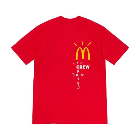 McDonald's x Travis Scott Crew T-Shirt Red - Great Gifts Club
