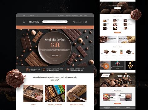Responsive Chocolate Website Code 的图像结果