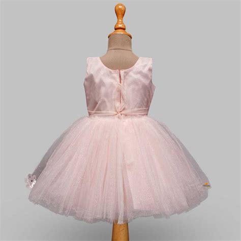 Buy Daisy Peach Girls Frock with Net Cloak – Mumkins