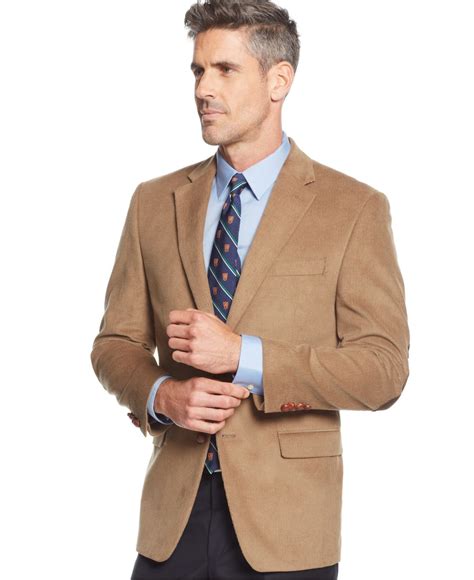 Lauren by ralph lauren Elbow Patch Corduroy Sport Coat in Beige for Men ...