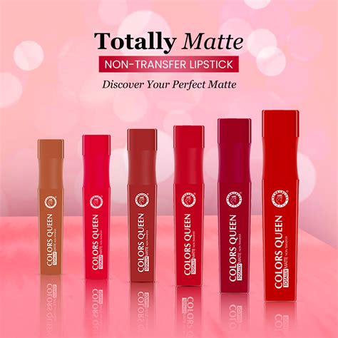 Buy Totally Matte Non-Transfer Lipstick | 7.5 ML – Colors Queen