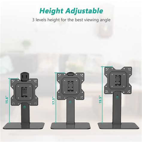 Buy WALI Universal Swivel TV Stand, Table Top TV Stand for 23 to 43 ...