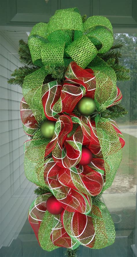 Christmas Teardrop/Swag. Custom Wreath by Deco Galore Wreaths. Check us ...