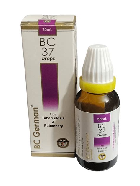 BC German 37 Tuberculosis & Pulmonary Drops 30ml | Homeopathic Lung Support