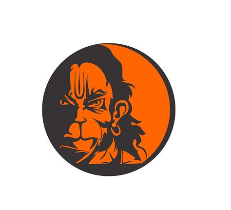 KaaHego Hanuman Bumper Hood Windows Side Stickers Black/orange (Size ...