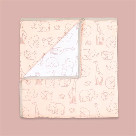 Organic Baby Dohar Blanket - Elephant Parade | Masilo Organic Baby