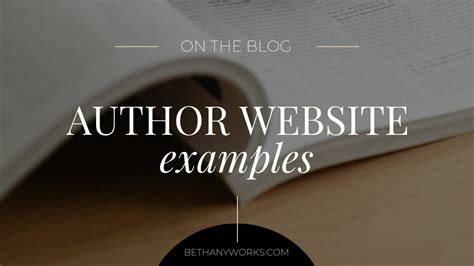 Author Website Examples: How to Build a Captivating Site as a Writer ...