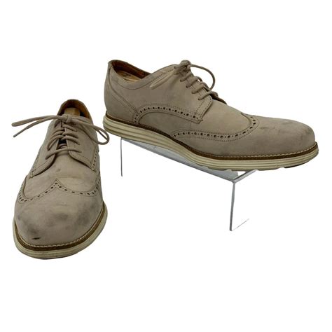 Cole Haan Dress Shoes Men Size 12 M Beige Wingtip... - Depop