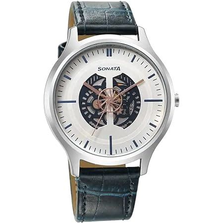 Buy Sonata Silver Dial Analog Watch for Men-7140KM01 at Amazon.in