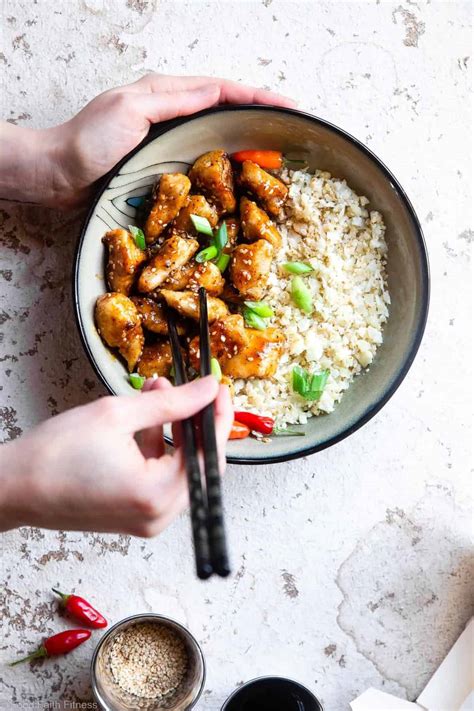 Paleo Easy Gluten Free Healthy Sesame Chicken | Food Faith Fitness