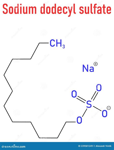 Sodium Dodecyl Sulfate or SDS, Sodium Lauryl Sulfate, Surfactant ...