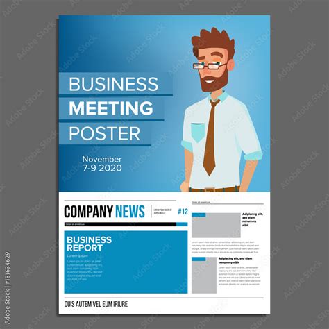Business Meeting Invitation Poster 的图像结果