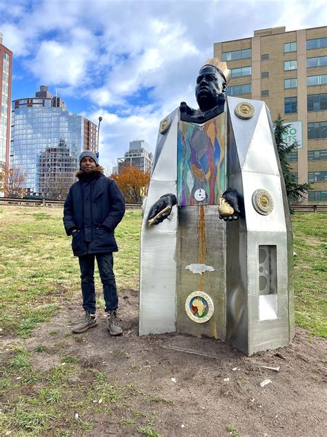 A Sculpture of Hip Hop Legend Biggie Smalls, Fitted With Speakers ...