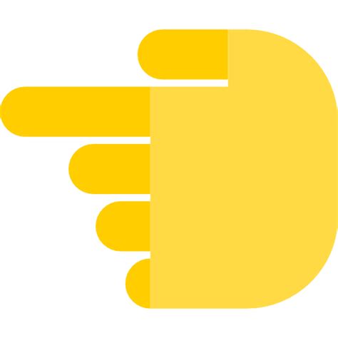 Pointing left - Free gestures icons