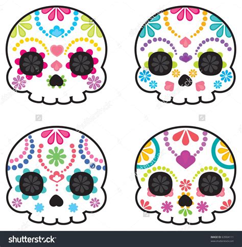 Dia De Los Muertos Calavera De Azucar Para Colorear