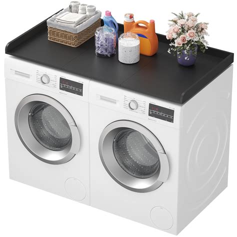 Lifewit Washer Dryer Countertop, Melamine Covers with Edge Rails for ...