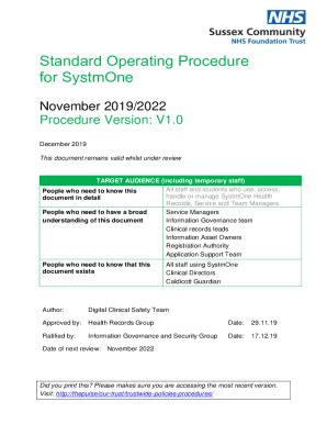 Fillable Online 0019 SOP - Handling of requests for access to ...