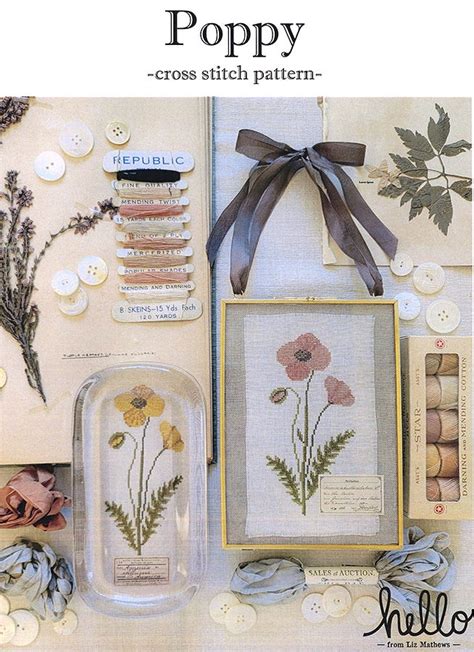 Image result for Cross Stitch Poppy Pattern