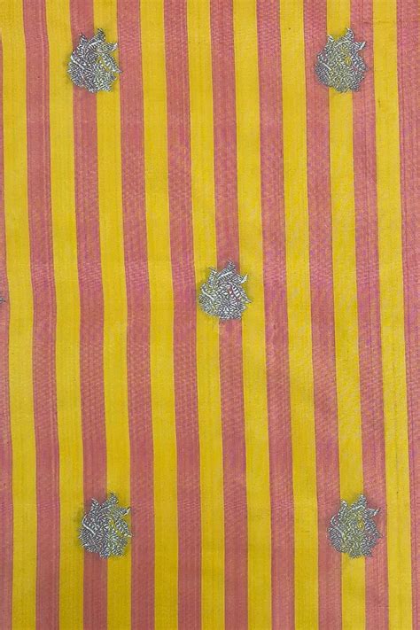 Buy AMYRA Nirvana Handloom Katan Silk with Gold Zari Buta Fabric ...