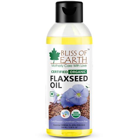 Buy Certified Organic Flaxseed Oil Online, Buy Pure Flaxseed Oil