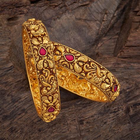 Silver Temple Bangles | Temple Bangles Design