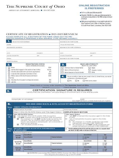 Fillable Online Certificate of Registration 2021-2023 Biennium Fax ...