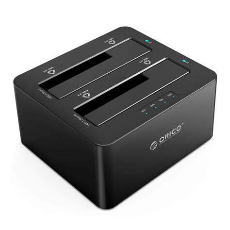 Orico Super Speed USB 3.0 Dual Bay 2.5 and 3.5 SATA HDD Dock : Amazon ...
