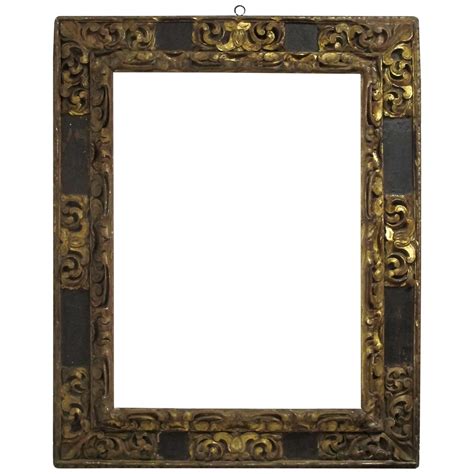 Cadre en bois doré baroque colonial espagnol avec bordure en relief ...