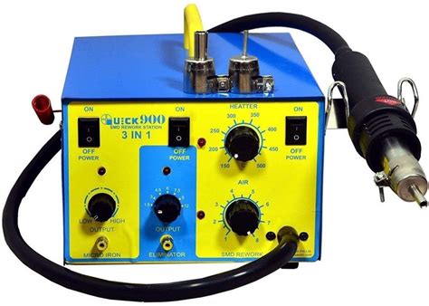 Buy DMK QUICK 900, 3 in 1 SMD Rework Station hot air with 12W Micro ...