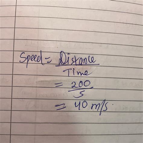 boy runs 200 meters in 5 second,what is speed of boy - Brainly.in