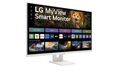 Monitor LG MyView Smart - Tela UHD 4K 32"", WebOS, ThinQ Home, Air Play ...