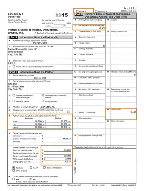 Schedule K-1 / 1065 Tax Form Guide | LP Equity