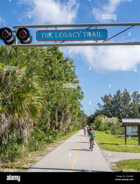 The Legacy Trail bike walking trail in Venice Florida in the United ...