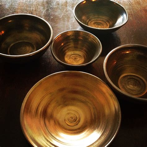 clay pottery gold