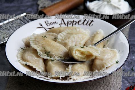 Вареники с картошкой и курицей: 16 фото в рецепте