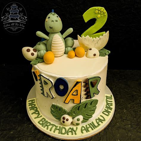 Dino and Eggs Theme Cake – Cakes All The Way