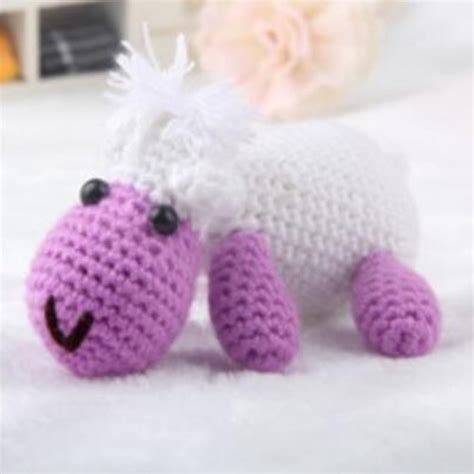 Buy 2 Sets Crochet Hook Kit for Children Making 3D Sheep Stuffed Doll ...