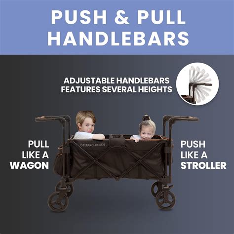 Buy Delta Children Hercules Stroller Wagon for 2 Kids Versatile ...