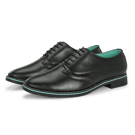 NOAK HANDCRAFTED BLACK VEGAN LEATHER FORMAL LACE-UP SHOE