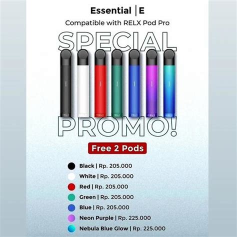 Jual RELX ESSENTIAL DEVICE - ALL COLOUR ORIGINAL - ALL COLOUR - Kab ...