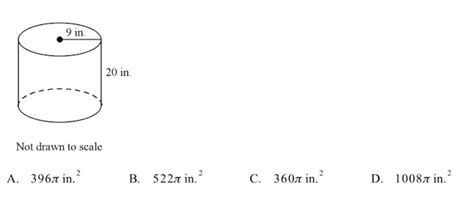 Find the the surface area of the cylinder in terms of pi. - Brainly.in