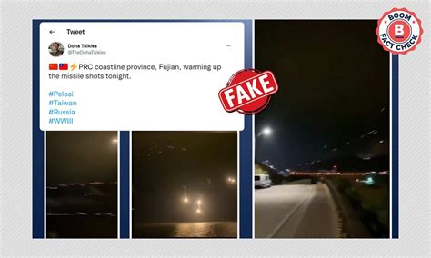 Old Taiwan Military Drill Peddled As China's Live-fire Drills In Taiwan ...