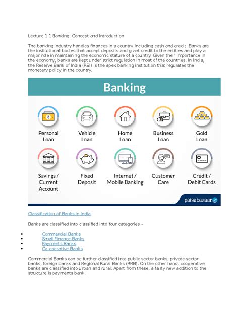Lecture 1.1.2 Banking structure in India - Lecture 1 Banking: Concept ...