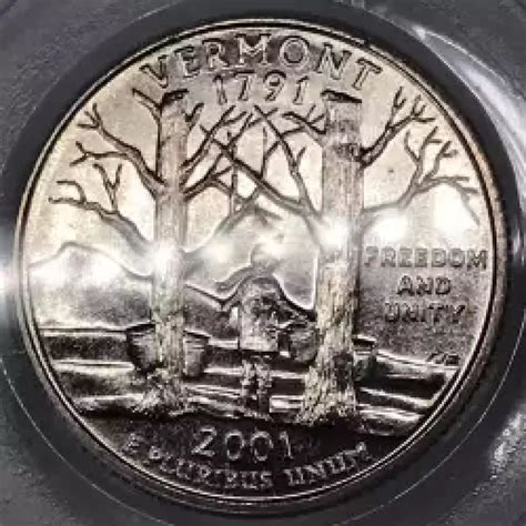 2001 State Quarter PCGS MS-68 Vermont - Old Pueblo Coin