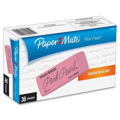 Paper Mate Pink Pearl Erasers, Small, 36 Count - Walmart.com - Walmart.com