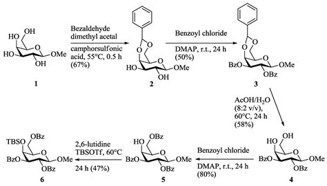 Methyl 2,3,6-tri-O-Benzoyl-4-O-(tert-butyldimethylsilyl)-β-d ...